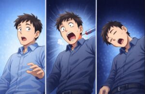 ③ 当たった瞬間に眠るという違和感