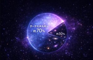 ⑤-宇宙の約70％-ダークエネルギーの割合がヤバすぎる