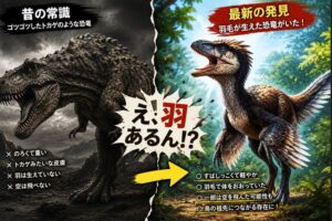 ①-昔の恐竜のイメージが、完全に変わった