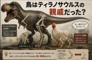 ②-鳥はティラノサウルスの親戚だった？